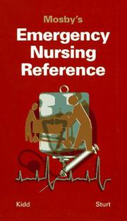 Cover of: Mosby's emergency nursing reference by Pamela Stinson Kidd