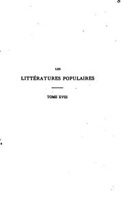 Cover of: Chansons populaires de l'Alsace. by J.-B Weckerlin