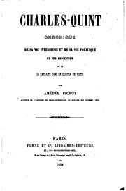 Cover of: Charles-Quint by Amédée Pichot