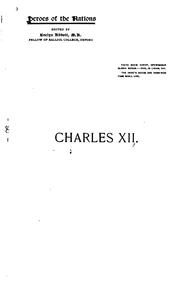 Cover of: Charles XII and the collapse of the Swedish empire