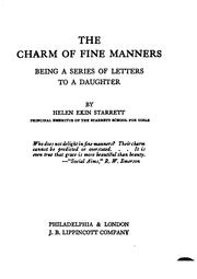 Cover of: The charm of fine manners by Helen Ekin Starrett