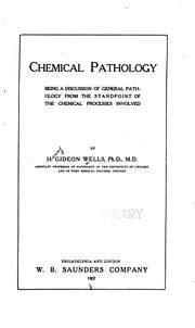 Cover of: Chemical pathology
