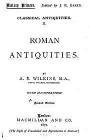 Cover of: Classical antiquities.