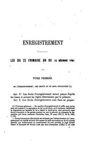 Cover of: Code des droits d'enregistrement, timbre, greffe, hypothèques, des droits de succession et de mutation by Adolphe Jacques Bosschaerts