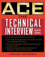 Ace the technical interview by Michael F. Rothstein