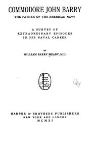 Cover of: Commodore John Barry by William Barry Meany