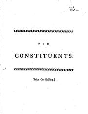 Cover of: constituents: a poem.