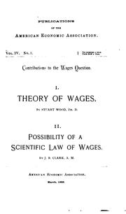 Contributions to the wages question by Stuart Wood