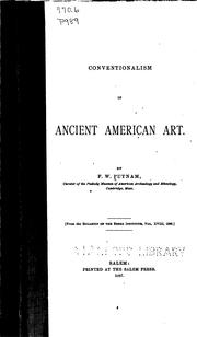 Cover of: Conventionalism in ancient American art.