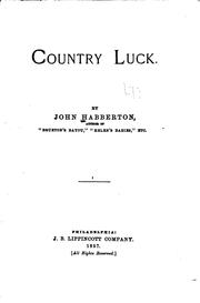 Cover of: Country luck.