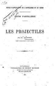 Cours d'artillerie by E. Jouffret