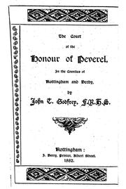 Cover of: court of the honour of Peverel