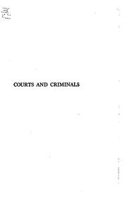 Cover of: Courts and criminals
