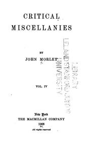 Cover of: Critical miscellanies