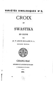 Cover of: Croix et swastika en Chine