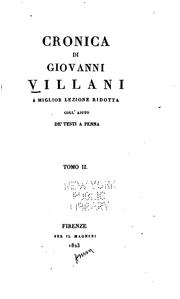 Cover of: Cronica by Giovanni Villani