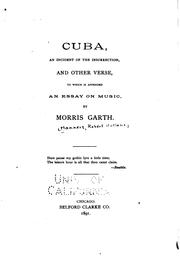 Cover of: Cuba: an incident of the insurrection