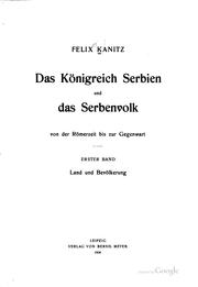 Cover of: königreich Serbien und das Serbenvolk