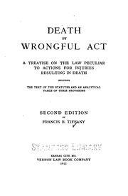 Death by wrongful act by Francis Buchanan Tiffany