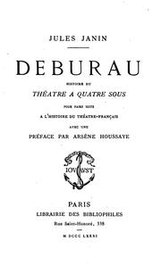 Cover of: Deburau by Jules Janin