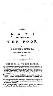 Cover of: Decisions of the Court of King's bench, upon the laws relating to the poor.