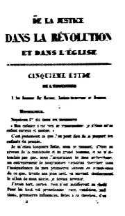 Cover of: De la justice la révolution et dans l'église