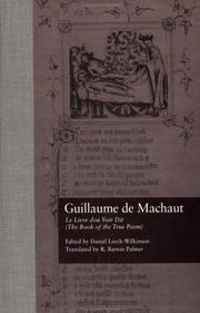 Cover of: Le livre dou voir dit = by Guillaume de Machaut