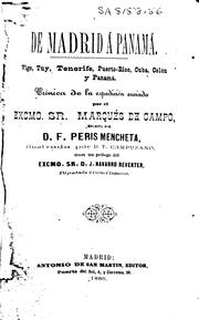Cover of: De Madrid á Panamá. by F. Peris Mencheta