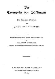 Cover of: Der trompeter von Säkkingen by Joseph Viktor von Scheffel