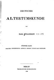 Cover of: Deutsche Alterumskunde