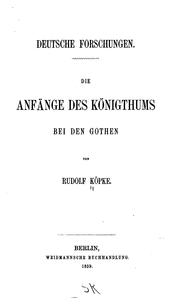 Cover of: Deutsche forschungen. by Rudolf Köpke