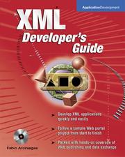 Cover of: XML developer's guide