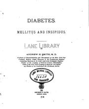 Cover of: Diabetes. by Andrew Heermance Smith