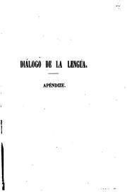 Cover of: Dialogo de la lengua by Juan de Valdés