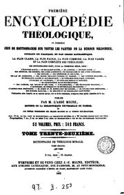 Cover of: Encyclopédie théologique by Jacques Paul Migne