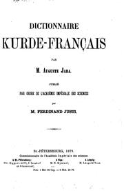 Cover of: Dictionnaire kurde-français