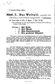 Cover of: Die beweise für die bewegung der erde. by F Bessell, F Bessell