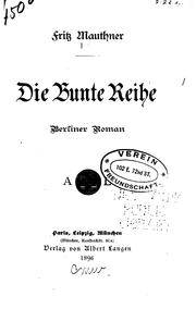 Cover of: bunte reihe: Berliner roman.