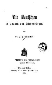 Cover of: Die Deutschen in Ungarn und Siebenbürgen.