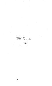 Cover of: Die ehre. by Hermann Sudermann