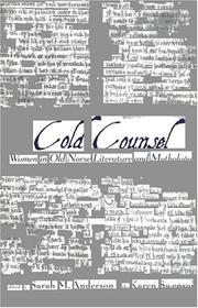 Cover of: Cold counsel by edited by Sarah M. Anderson with Karen Swenson.