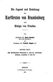 Cover of: jugend und erziehung der kurfürsten von Brandenburg und könige von Preussen