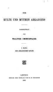 Die kulte und mythen Arkadiens
