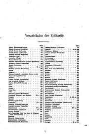 Die zolltarife aller länder, gesammelt, übersetzt, geordnet by Otto Hübner