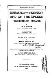 Cover of: Diseases of the kidneys and of the spleen