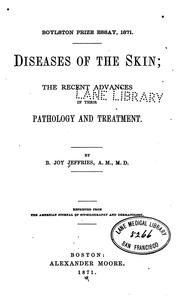 Cover of: Diseases of the skin