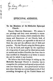 Cover of: The doctrines and discipline of the Methodist Episcopal church