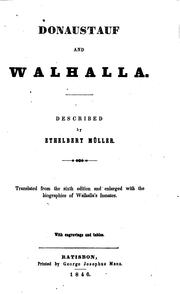 Cover of: Donaustauf and Walhalla. by Adalbert Müller