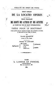 Cover of: Droit romain by Louis Paquy