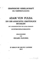 Cover of: Ein ser andechtig cristenlich buchlein